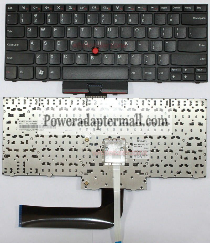 Lenovo Thinkpad Edge 15 E50 series laptop keyboard US - Click Image to Close